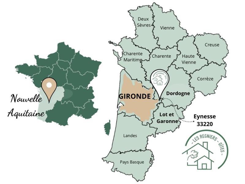 Les Regniers - 2 Gites Voisins Pour Familles Et Groupes Eynesse Екстериор снимка