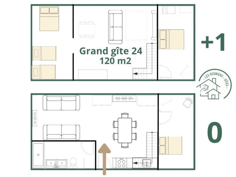 Les Regniers - 2 Gites Voisins Pour Familles Et Groupes Eynesse Екстериор снимка